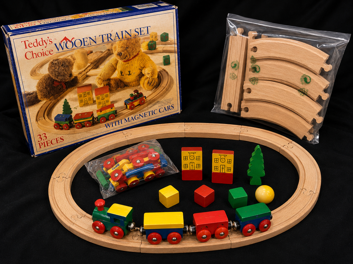 Teddy's Choice Wooden Train Set