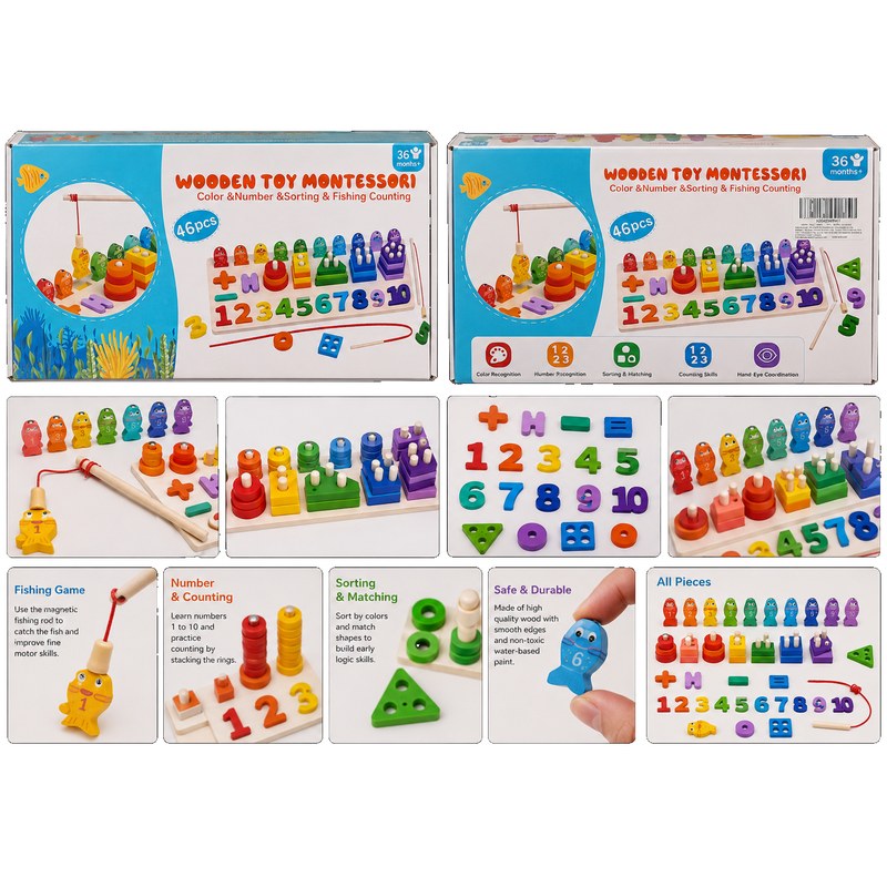 Wooden Toy Montessori Set