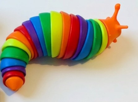 Rainbow Articulated Caterpillar Fidget Toy