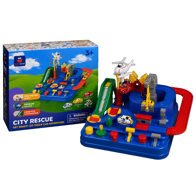 City Rescue Track Car Adventure Set
